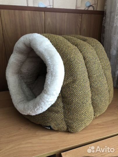 Мягкая лежанка домик для миниатюрных собачек