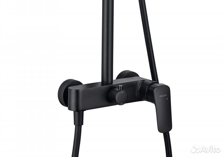 Душевая система 3jet 250мм aquatek, матовый черны