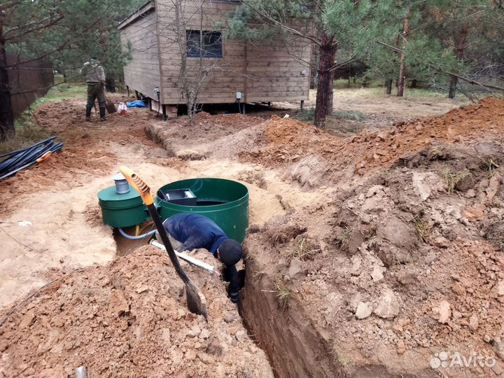 Септик/Кессон монтаж. Обустройство скважины/ключ
