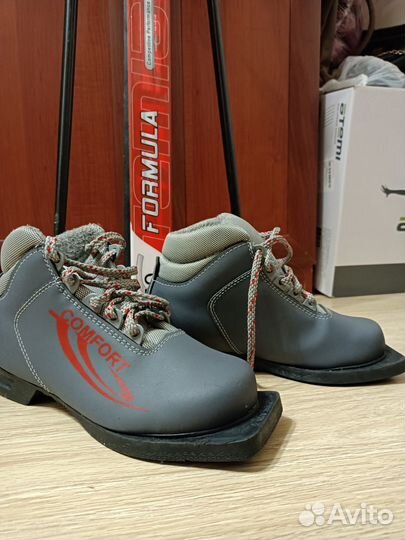 Лыжи детские с ботинками