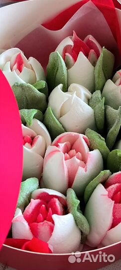 Тюльпаны из зефира