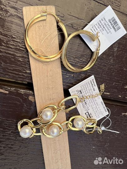 Серьги серебро 925, серебряный браслет 925