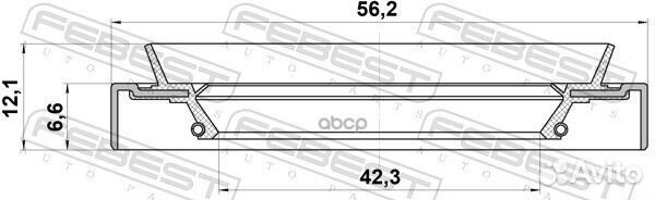 Сальник полуоси ford/KIA/mazda 95HDS-44560712X