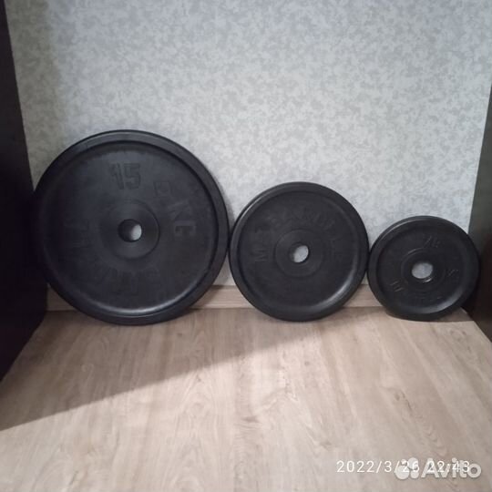 Диски для штанги Barbell модели «Евро-Классик»