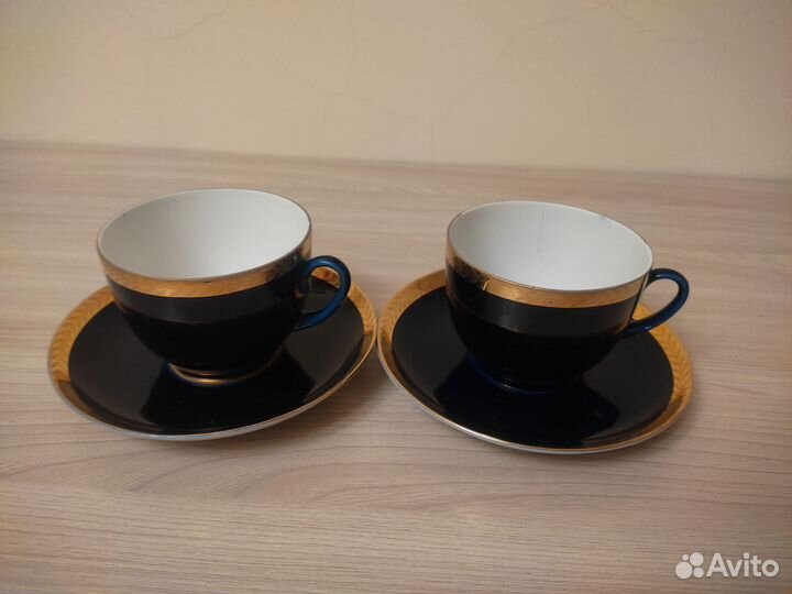 Чайный набор чашка и блюдце