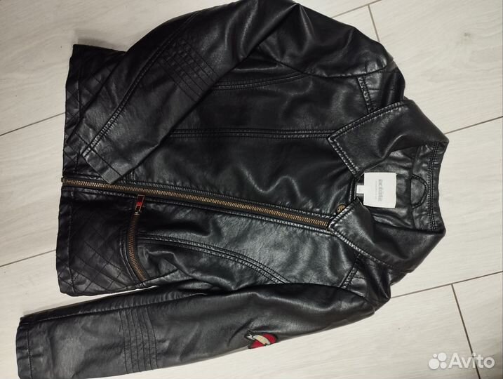 Кожаная куртка косуха детская