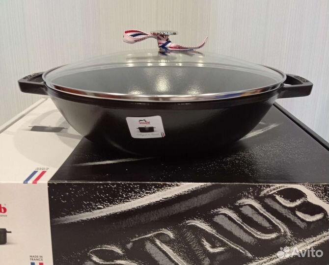 Чугунные сковороды-вок, 4,4 литра, 30 см, Staub