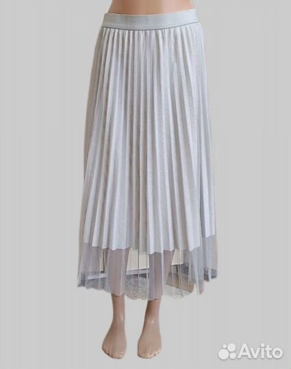 Юбка плиссе фатин женская
