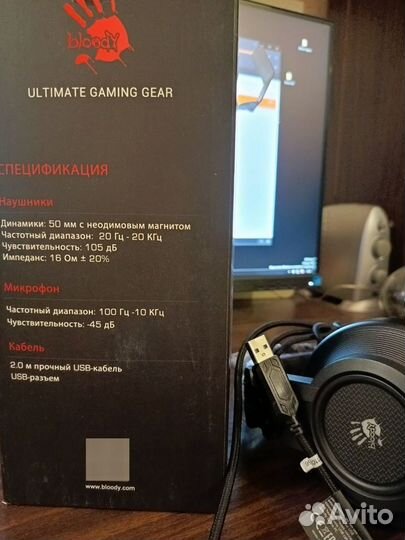 A4Tech Игровые наушники с микрофоном