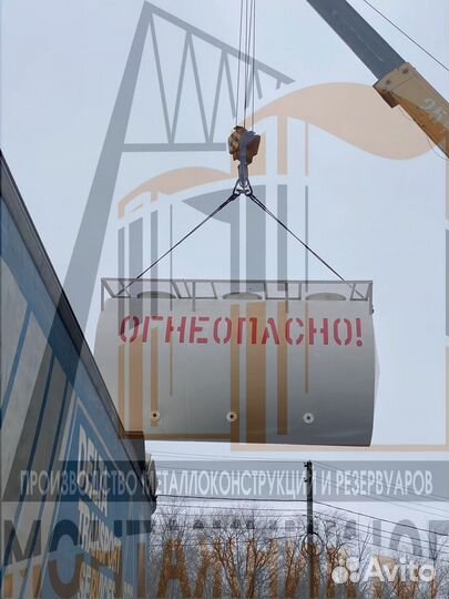 Резервуар Вертикальный стальной 100 м3 (силос)