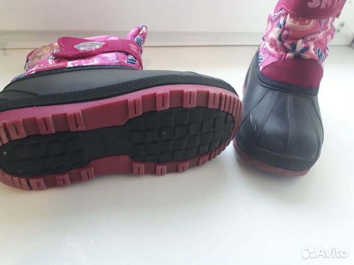 Сапоги зимние для дев. р.29 с изображением скай