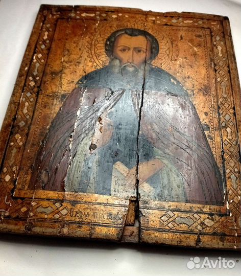 Икона преподобного Макария 19 век