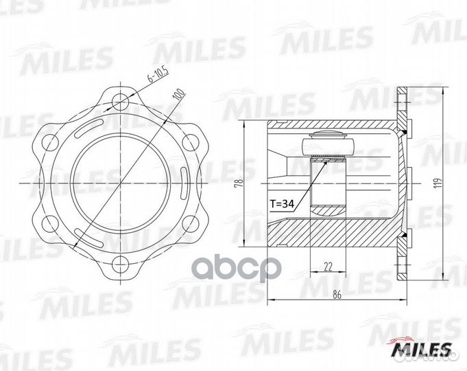 Шрус внутренний audi A3/skoda octavia/VW passat