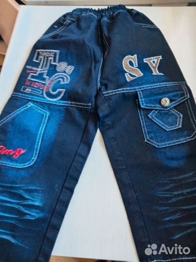 Джинсы на мальчика 4-6 лет