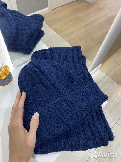 Шапка и шарф женский