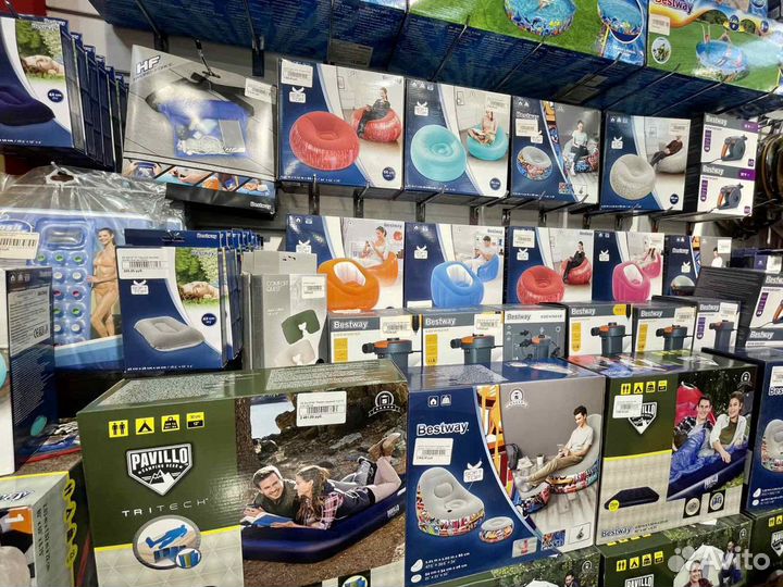 Кресло надувное, кресло раскладное 75065