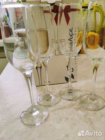 Фужер, бокалы для шампанского, 4шт