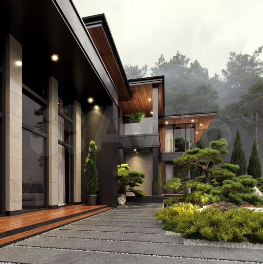 Дом 256 м² на участке 6 сот.