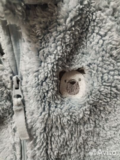 Комбинезон 80 мишка голубой