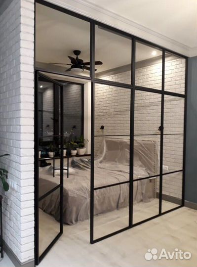 Перегородки лофт, перегородки из стекла