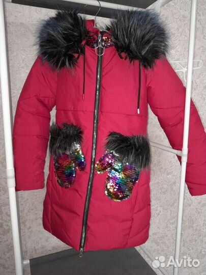 Куртка зимняя на девочку 122 128