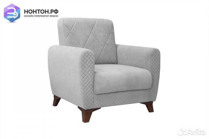 Кресло Эдвин светло-серое