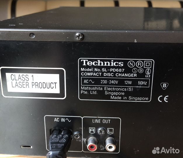 CD проигрыватель Technics SL-PD687 на 5 дисков