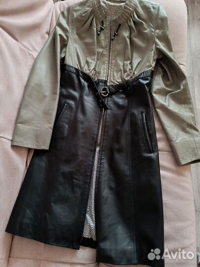 Кожаный плащ