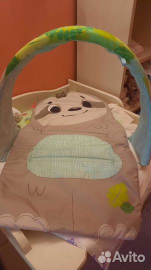 Развивающий коврик fisher price+ кокон с подушкой