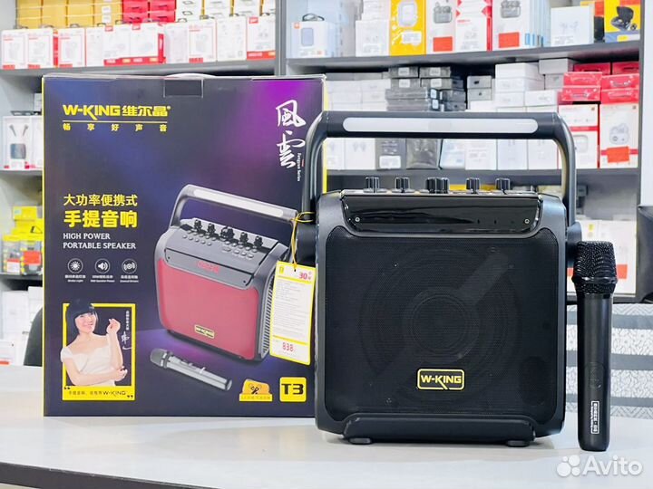 Мощные колонки караоке W-King