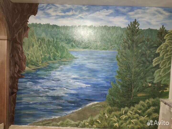 Роспись стен Барельеф декор мебели художник