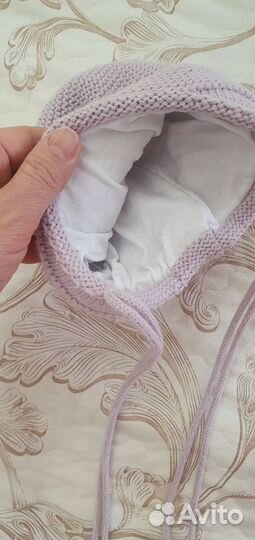 Шапка весенняя для новорожденного