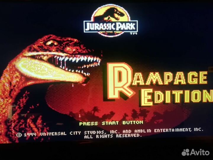 Картридж парк юрского периода для sega