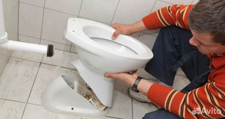 Услуги сантехника,ремонт и установка унитаза