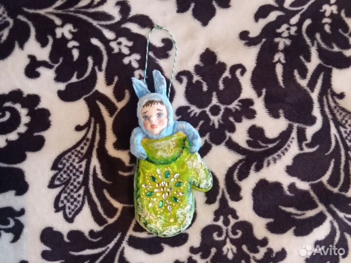 Ватные елочные игрушки