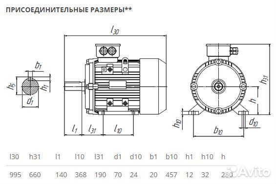 Электродвигатель аир 280S2 (110кВт-3000об) новый