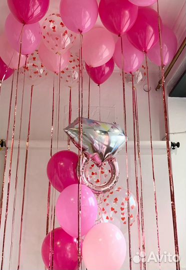 Гелиевые шары на девичник, день рождения