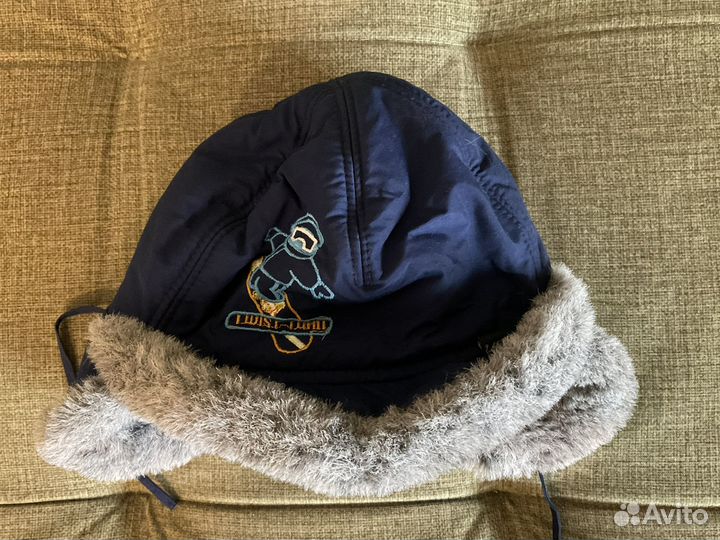 Шапка балоневая синяя 2-4 года