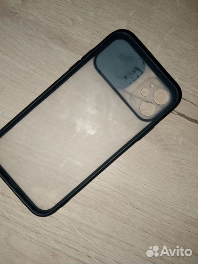 Чехол на iPhone 11 прозрачный с защитой для камеры