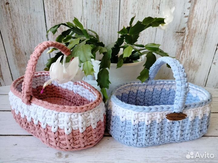 Корзина вязаная - Лукошко от 700