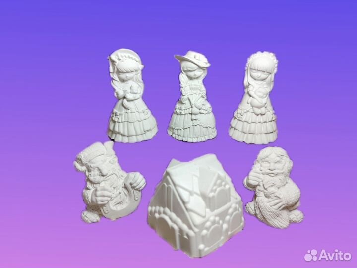 Гипсовые фигурки для раскрашивания