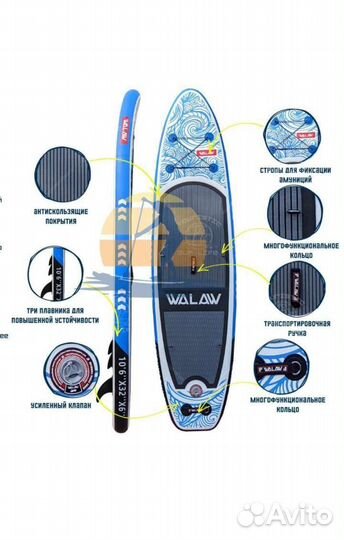 Доска для вейксерфинга SUP board сап доска сапборд
