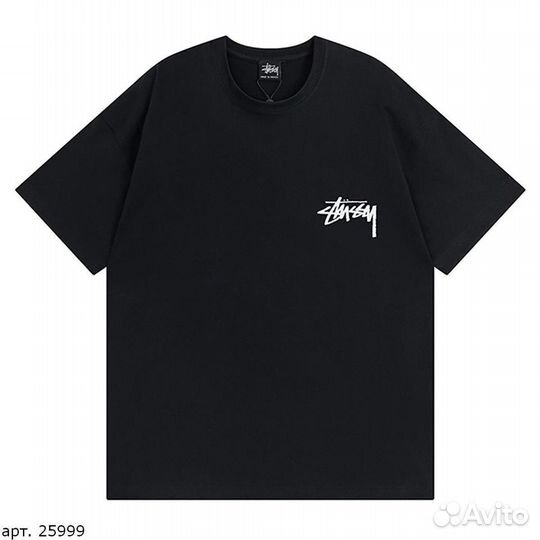 Футболка Stussy flame cards Чёрная