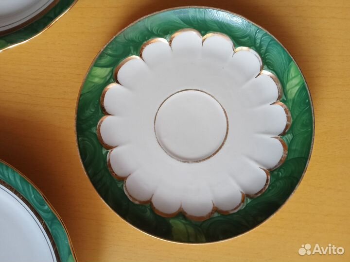 Тарелки лфз. Зелёный кобальт