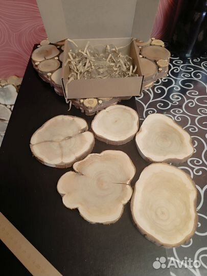 Набор спилов можжевельника для декора и творчества