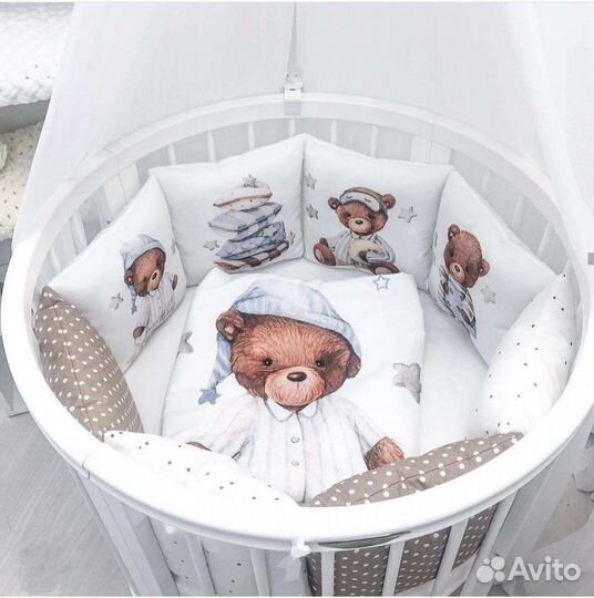 Бортики в детскую кроватку новые