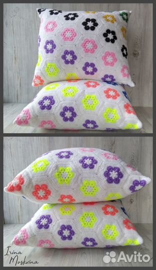 Комплект декоративных подушек ручной работы