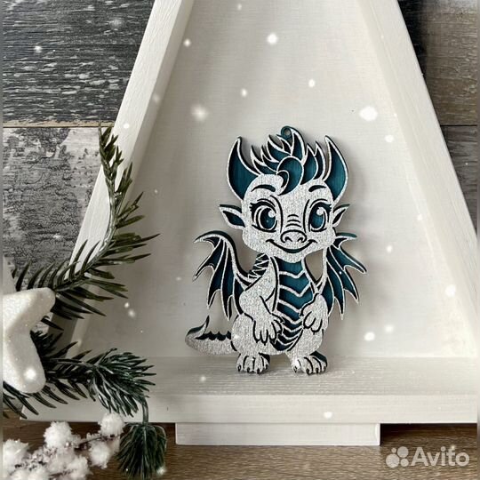 Деревянные елочные новогодние игрушки