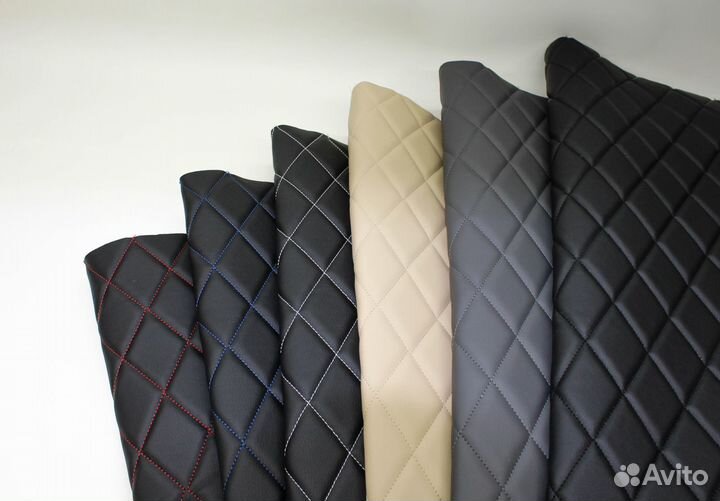 Стеганая экокожа - декоративный материал