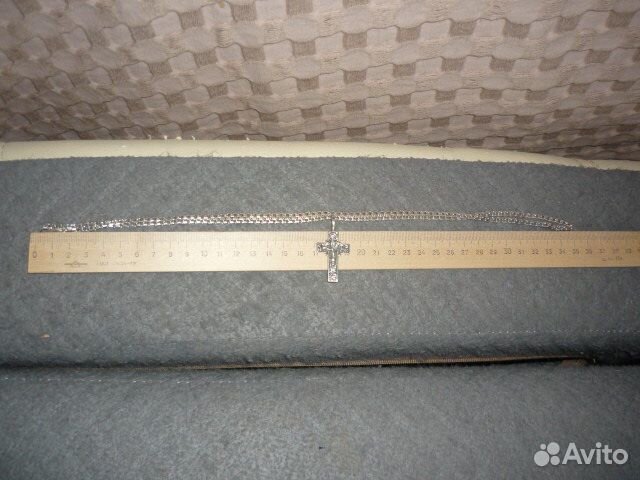 Цепочка с крестиком серебро 925 проба